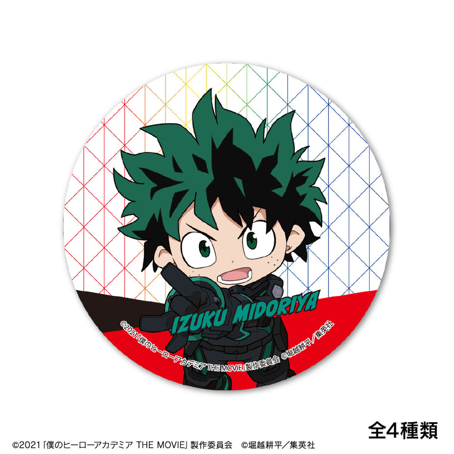 My Hero Academia THE MOVIE World Heroes Mission Chibi Chara Drawing Trading Can Badge