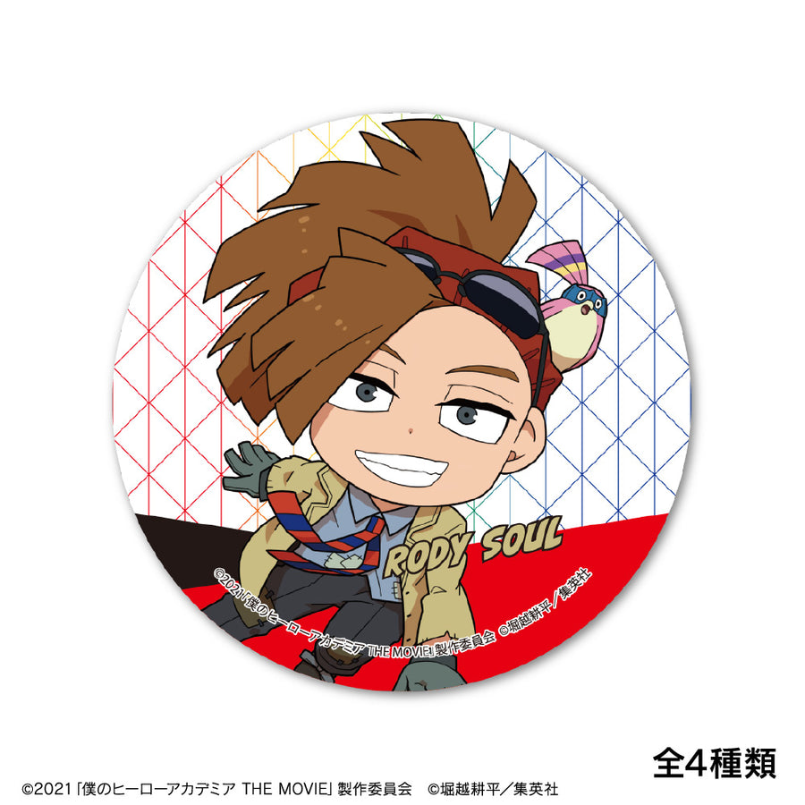 My Hero Academia THE MOVIE World Heroes Mission Chibi Chara Drawing Trading Can Badge