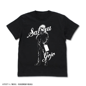 呪術廻戦 描き下ろし 五条悟 Tシャツ Snow Fes Ver. / BLACK